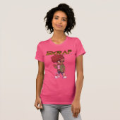 Chibi Skrap pink ladies tee T-shirt (Voorkant volledig)