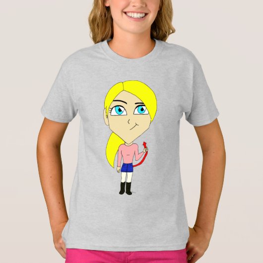 chibi " slecht " meisje t-shirt (Voorkant)