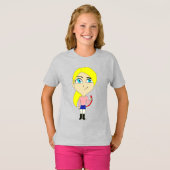 chibi " slecht " meisje t-shirt (Voorkant volledig)