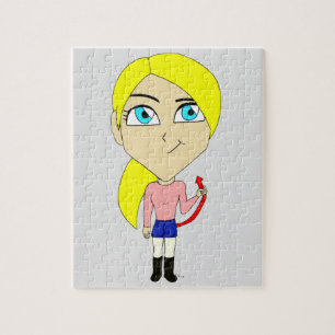 chibi "slechte" meisje legpuzzel