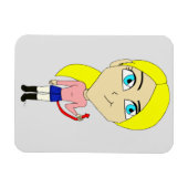 chibi "slechte" meisje magneet (Horizontaal)
