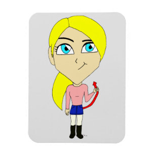 chibi "slechte" meisje magneet
