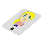 chibi "slechte" meisje magneet (Linkerzijde)