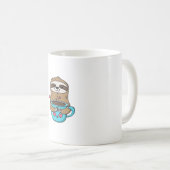 Chibi Sloth Coffee Lover � Cute Kawaii Sloth Huggi Koffiemok (Voorkant rechts)