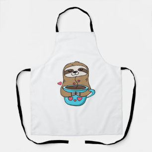 Chibi Sloth Coffee Lover – Schattigee Kawaii Sloth Schort