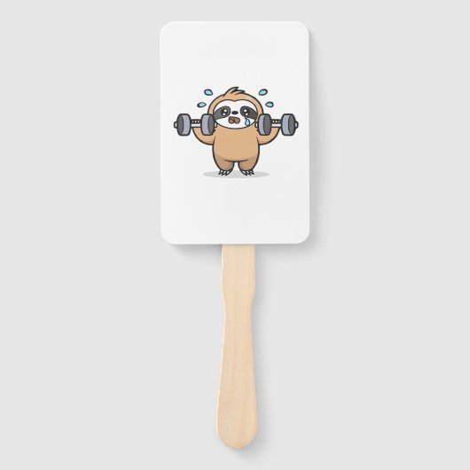 Chibi Sloth Gym Fail � Cute Kawaii Funny Workout A Handwaaier (Voorkant)