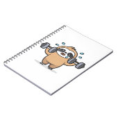 Chibi Sloth Gym Fail � Cute Kawaii Funny Workout A Notitieboek (Linkerzijde)
