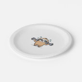 Chibi Sloth Gym Fail – Schattigee Kawaii Funny Wor Papieren Bordje (Gekanteld)