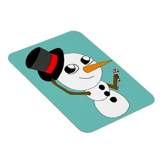 chibi sneeuwman magneet (Rechterzijde)