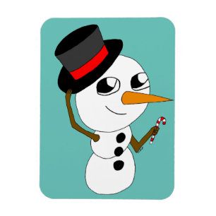 chibi sneeuwman magneet