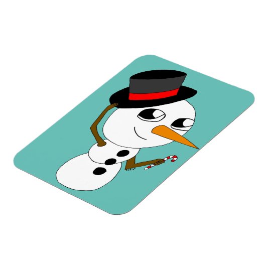 chibi sneeuwman magneet (Linkerzijde)