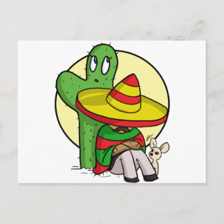 chibi sombrero briefkaart