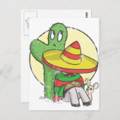 chibi sombrero noodlottig briefkaart (Voorkant / Achterkant)