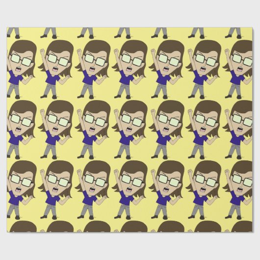 Chibi Sonic_Zeph Cadeaupapier (Vlak)