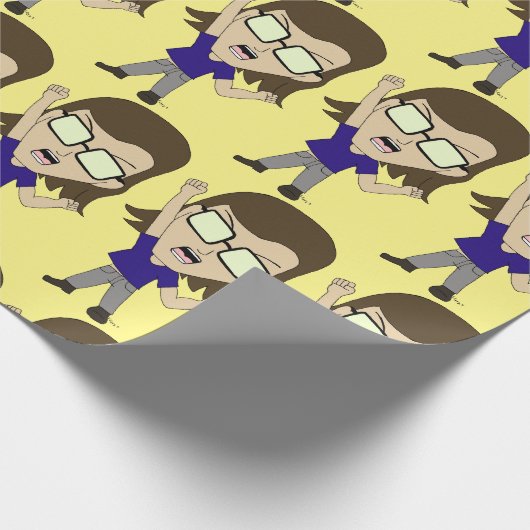 Chibi Sonic_Zeph Cadeaupapier (Hoek)