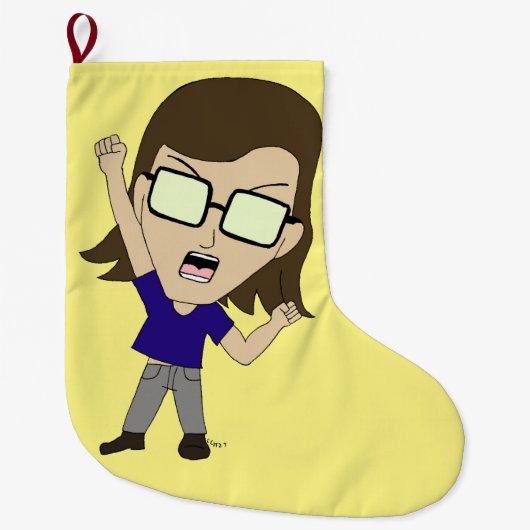 Chibi Sonic_Zeph Grote Kerstsok (Voorkant)