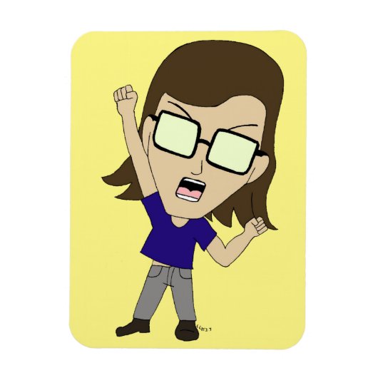 Chibi Sonic_Zeph Magneet (Verticaal)