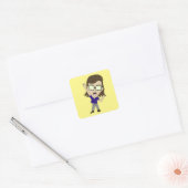 Chibi Sonic_Zeph Vierkante Sticker (Envelop)