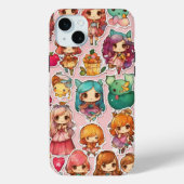 Chibi sprookjesachtige magische grillige kunst Case-Mate iPhone case (Achterkant)
