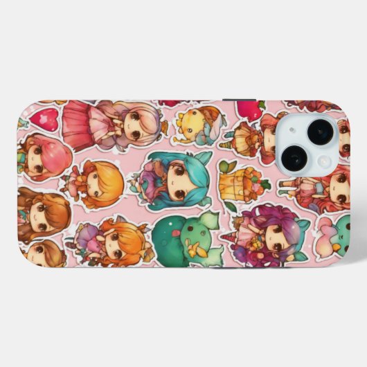 Chibi sprookjesachtige magische grillige kunst Case-Mate iPhone case (Achterkant (horizontaal))