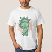 CHIBI STATUE OF LIBERTY NEW YORK T-SHIRT (Voorkant)