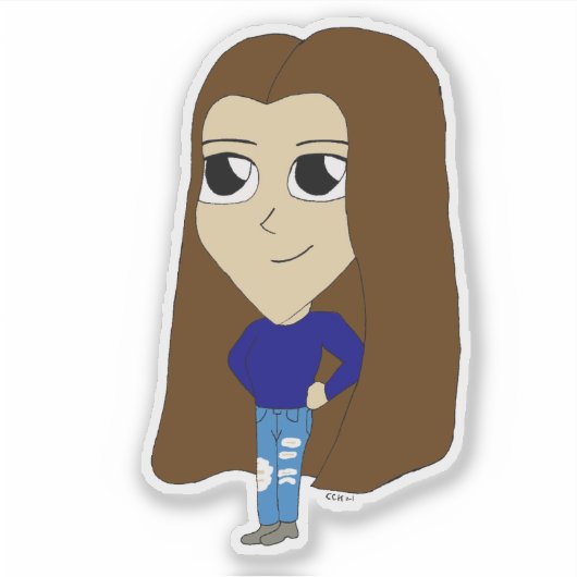 chibi sticker (Voorkant)