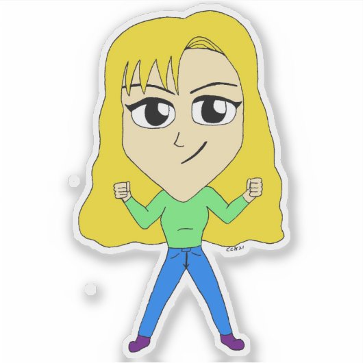 chibi sticker (Voorkant)