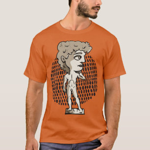 Chibi Stijl David Beeldhouwwerk Kawaii Art T-shirt