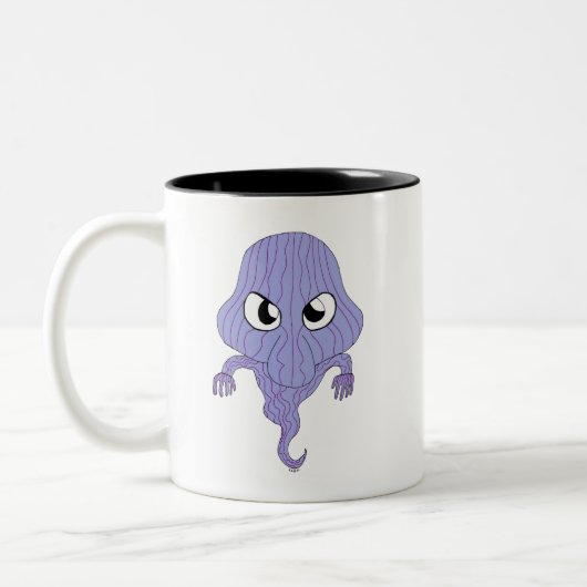 Chibi-stijl spook tweekleurige koffiemok (Links)