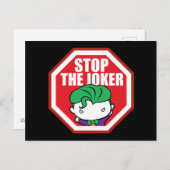 Chibi "Stop the Joker"-teken Briefkaart (Voorkant / Achterkant)
