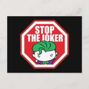 Chibi "Stop the Joker"-teken Briefkaart