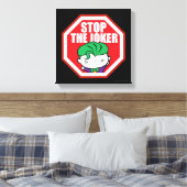 Chibi "Stop the Joker"-teken Canvas Afdruk (Insitu (Slaapkamer))