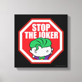 Chibi "Stop the Joker"-teken Canvas Afdruk (Voorkant)