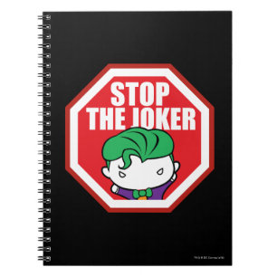 Chibi "Stop the Joker"-teken Notitieboek