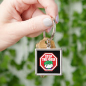 Chibi "Stop the Joker"-teken Sleutelhanger (Hand)