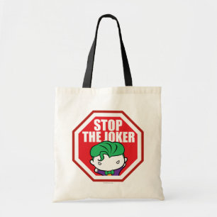 Chibi "Stop the Joker"-teken Tote Bag