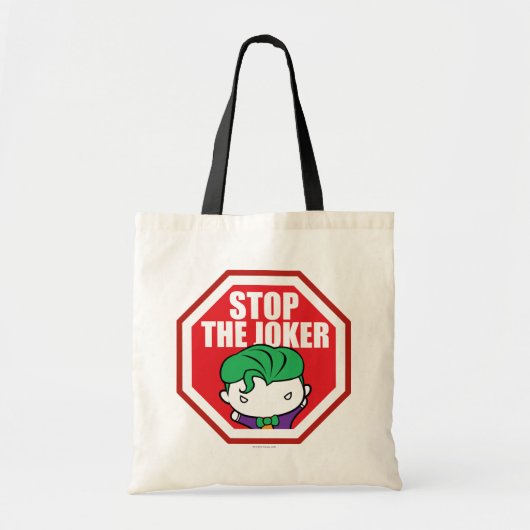 Chibi "Stop the Joker"-teken Tote Bag (Voorkant)