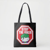 Chibi "Stop the Joker"-teken Tote Bag (Voorkant)
