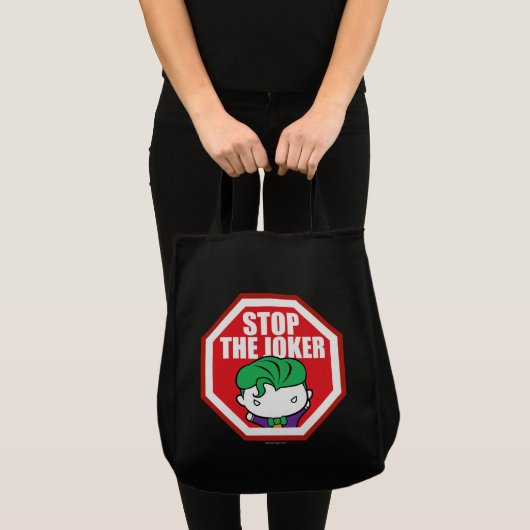 Chibi "Stop the Joker"-teken Tote Bag (Voorkant (product))