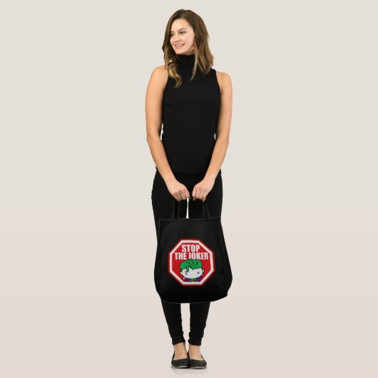 Chibi "Stop the Joker"-teken Tote Bag (Voorkant (model))