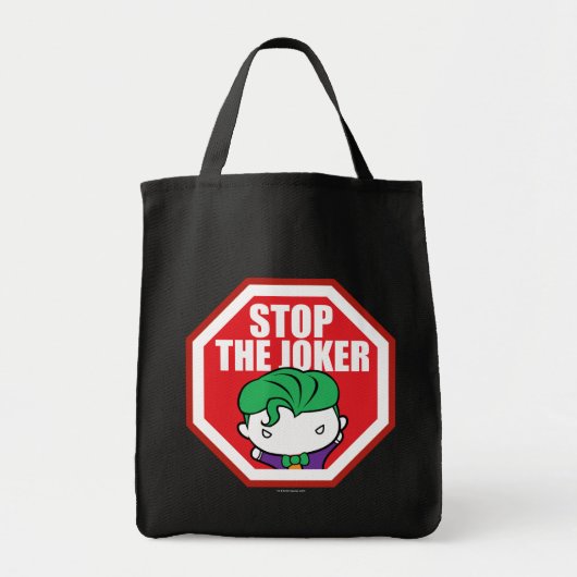 Chibi "Stop the Joker"-teken Tote Bag (Voorkant)