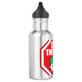 Chibi "Stop the Joker"-teken Waterfles (Links)