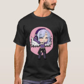 Chibi Style Kawaii Anime With Wings T-shirt (Voorkant)