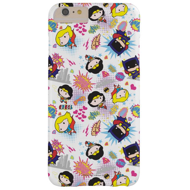 Chibi Super Heroine Pattern Case-Mate iPhone Case (Achterkant)