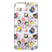 Chibi Super Heroine Pattern Case-Mate iPhone Case (Achterkant)
