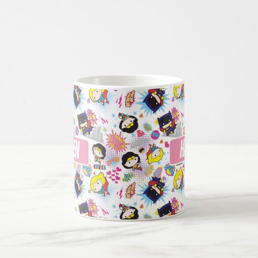 Chibi Super Heroine Pattern Koffiemok (Center)