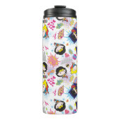 Chibi Super Heroine Pattern Thermosbeker (Voorkant)