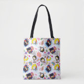 Chibi Super Heroine Pattern Tote Bag (Voorkant)