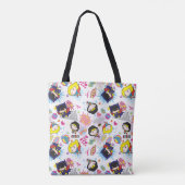 Chibi Super Heroine Pattern Tote Bag (Achterkant)
