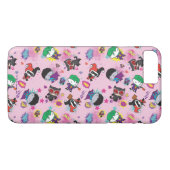 Chibi Super Villain Action Pattern Case-Mate iPhone Case (Achterkant (Horizontaal))